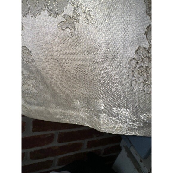 Laura Ashley jaquard floral metallic print dress size 6X - Picture 4 of 9